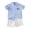Light Blue, variant on Akiihool 2 Piece Shorts Sets for Baby Boys Baby Boy Summer Shorts Set Short Sleeve T-Shirt Top and Casual Shorts (Light Blue,18-24 Months)
