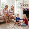 thumbnail image 4 of Family 4th of July Shirts Star Striped Print Crew Neck Short Sleeve T-Shirts Matching Outfits, 4 of 8