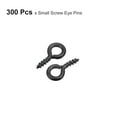 thumbnail image 3 of 300uds Pequeño Tornillo Ojo Pasadores Ganchos Mini Ojales Tornillos Roscados, 5x10x1,2mm Autorroscante Tornillo para Joyería Fabricación Accesorios Bricolaje Artesanía, Negro, 3 of 5