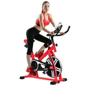 Gymax Exercise Bike Stationary Cycling Bicycle Cardio w/ Adjustable Resistance