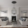 thumbnail image 5 of 40 5/8"OD x 1 3/4"P Milton Ceiling Medallion (Fits Canopies up to 7 7/8"), Hand-Painted Black Pearl, 5 of 6