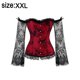 thumbnail image 2 of Corsés para Mujer Bustier Top Gótico Sexy Hombro con Correas - Rojo, 2 of 6