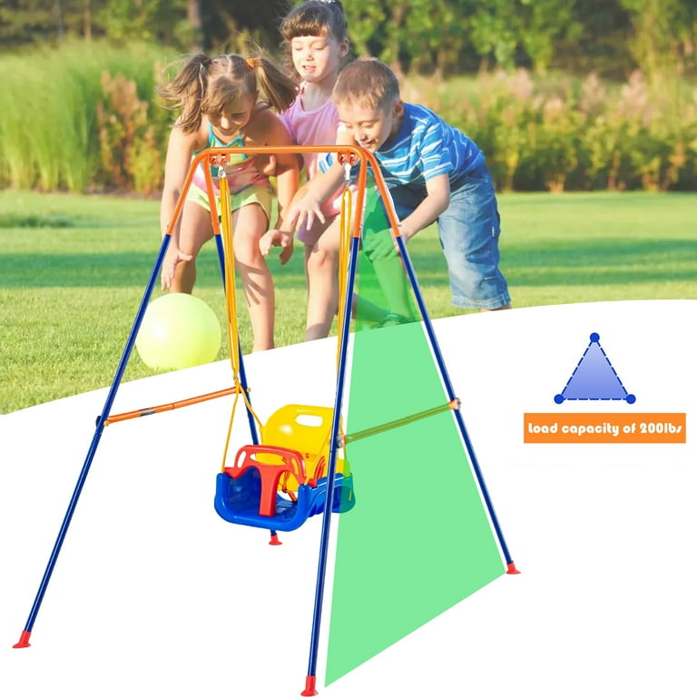 4-in-1 Toddler Swing Set And Baby Jumper, Baby Swing Stand Indoor