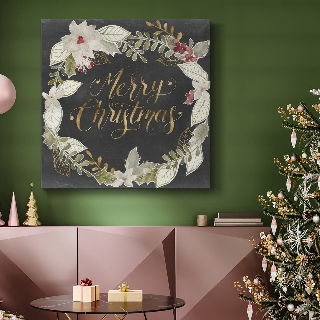 Gilded Christmas I- Gallery Wrapped Canvas