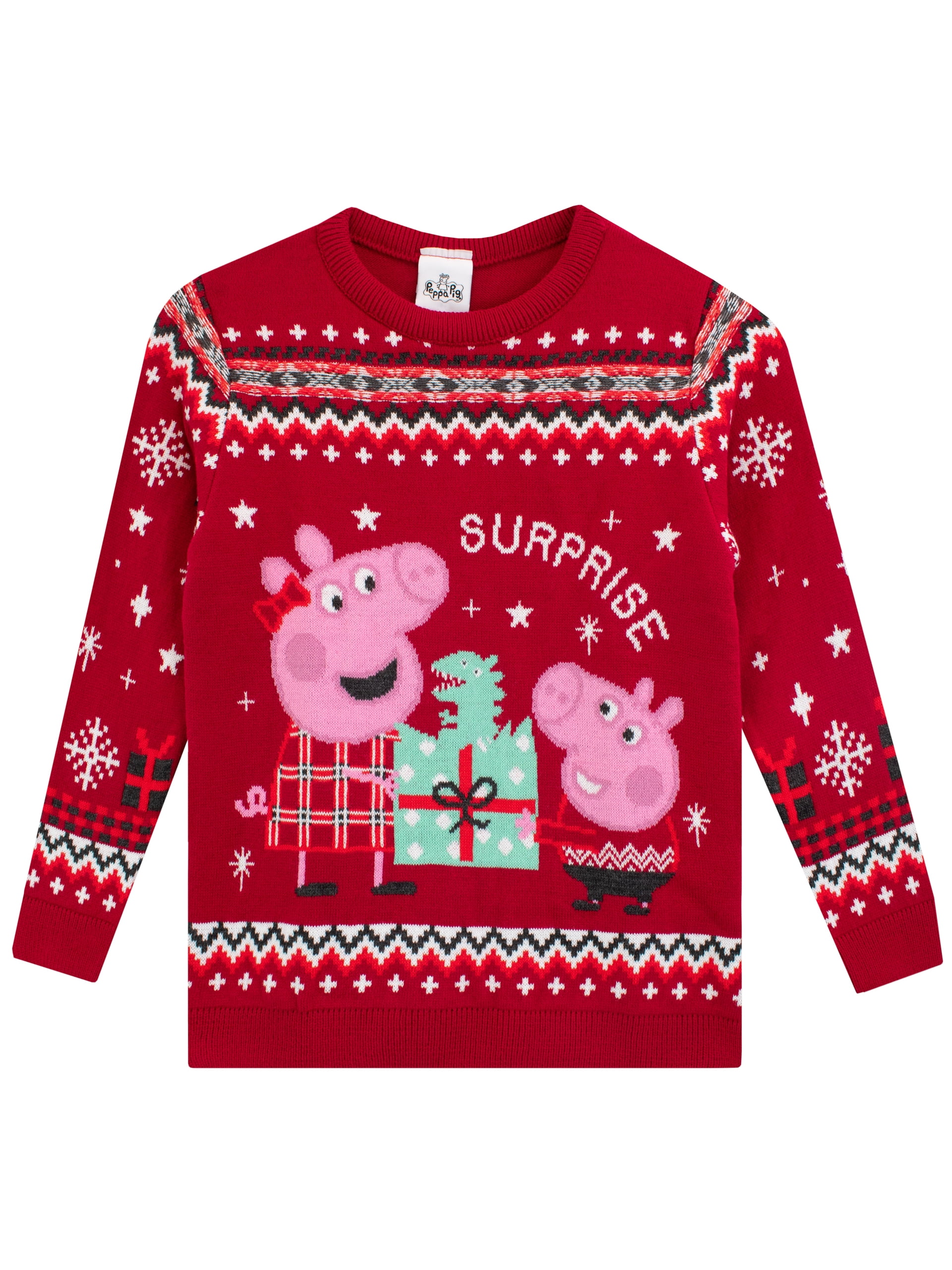 Peppa Pig Kids Christmas Jumper Sizes 3T8