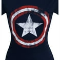 thumbnail image 4 of Captain America tsjuncapdissym-cs Captain America Womens Distressed Symbol T-Shirt - Small, 4 of 7