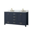 thumbnail image 3 of Avanity MODERO-VS60-NB-C Modero 60" Free Standing Double Basin Vanity Set - Blue, 3 of 3