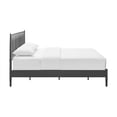 thumbnail image 2 of Maklaine Contemporary Spindle Metal King Platform Bed in Charcoal, 2 of 10