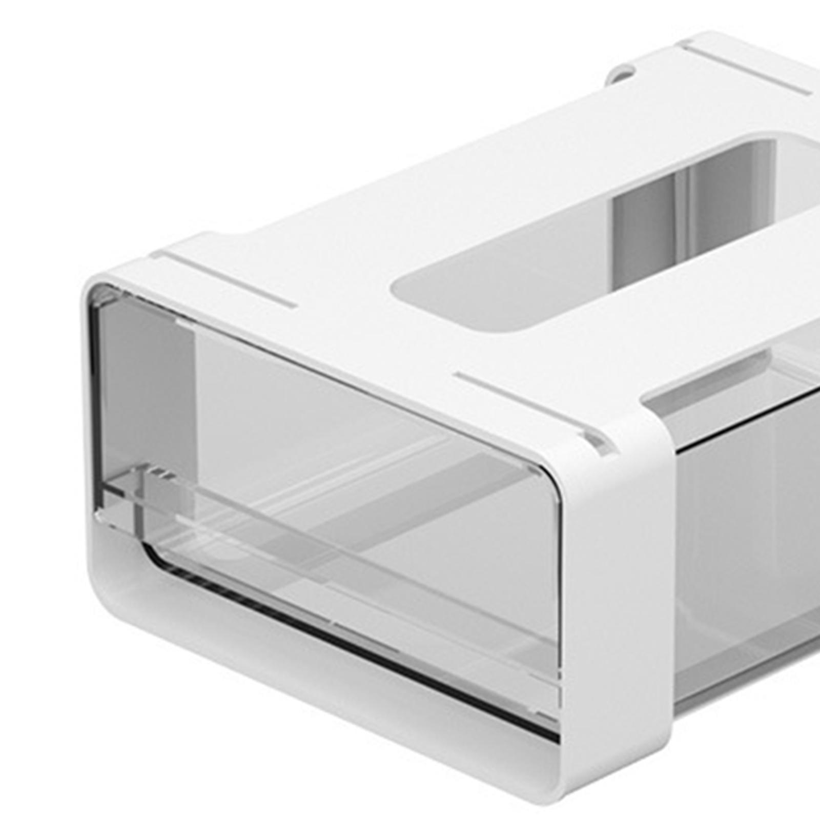 Hidden under Desk Drawer Attachment Organization, under Desk Drawer Storage Box for Home, Classroom, Stationery, Kitchen, Office S
