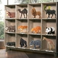 thumbnail image 6 of VKZON Animal Figure Toys Safari Figurines, Plastic African Animals Educational Learning Playset with Elephant, Giraffe, Lion, Tiger for Kids Toddlers Children Age 3-8, 6 of 7