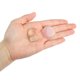 thumbnail image 5 of Kit de piedras de cristales naturales de imitación, anillo, colgante, para meditación, yoga, decoración de oficina en el hogar rosa, 5 of 6