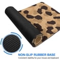thumbnail image 6 of Long Mouse Pads for Desk,Beige and Black Leopard Pattern Desk Mats on Top Of Desks, Desk Mouse Pad Extra Large with 3mm Non-Slip Base and Stitched Edge for Gaming,Office,Work,Home 31.5"x11.8", 6 of 6