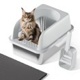 thumbnail image 1 of Caja de arena para gatos de acero inoxidable, 1 of 8