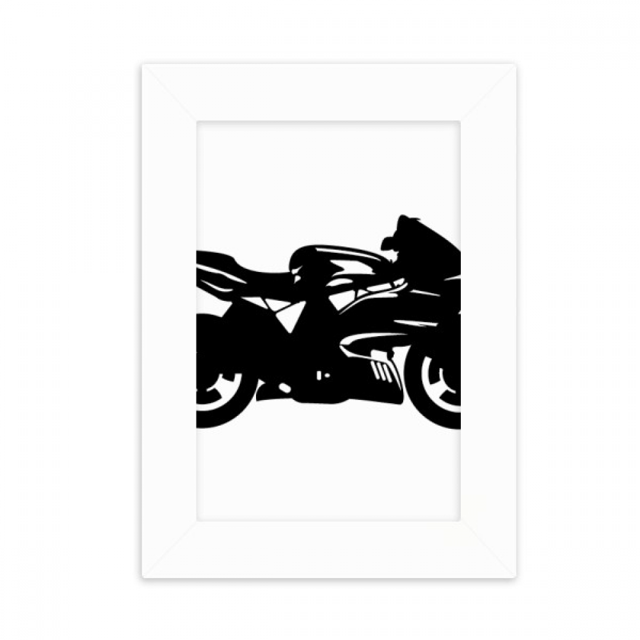 Motorcycle Mechanical Black Illustration Desktop Photo Frame Picture Display Decoration Art Painting