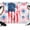 Bright Blue, Scarlet, White, variant on 7x5ft Photo Backdrop, Patriotic 250 Soft Polyester Backdrop Curtains Photography Backdrops, American Flag 4th of July Independence Brushed Background for Photoshoots Studio Video Portrait Parties