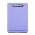 thumbnail image 1 of Clipboard with Storage, Plastic Storage Clipboard with Low Profile Clip, Heavy Duty Nursing Clipboards Foldable, Waterproof Coaches Clipboard Case, Letter Size Smooth Writing,Purple, 1 of 7