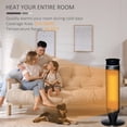 thumbnail image 4 of HOMCOM Compatible for HOMCOM Ceramic Tower, Indoor Space Heater with 42 Degree Oscillation, Remote Control, 8H Timer, Tip-Over & Overheating Protection, 750W/1500W HOMCOM 820-251V81, 4 of 10