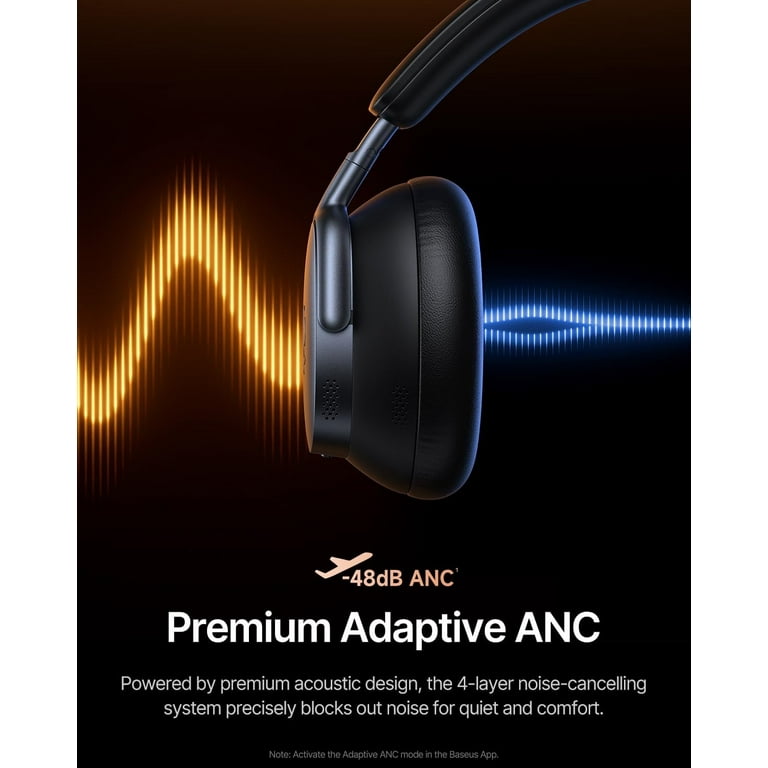 Baseus Inspire XH1 Adaptive Noise Cancelling Headphones, Hi-Res