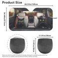 thumbnail image 7 of HUIACONG Cool Black Cat Driving Print Car Windshield Sun Shade Heat and UV Protection for Auto Sedan Trucks, Protect Interior Foldable Cars Interior Accessories Custom-fit, 7 of 7