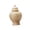 Beige White L, variant on Porcelain Ginger Jar Vase Ceramic Tea Canister Tin Embossed Design Decorative Storage for Living Room Office Cabinet
