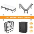 thumbnail image 3 of SUNCROWN Folding Bed with Mattress, 75" x 31"Portable Foldable with 5" Thick Foam Frame Roll Away Beds, Single Cot Folded Bed for AdultsStudents, Small Apartment, Camping, 3 of 12