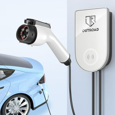 SOLAURA Level 2 EV Сharger up to 40 Amp, UL/RoHS Certified Electric Vehicle Сharger , Indoor/Outdoor Fast Electric Car Charging Station with 25FT Cable and NEMA 14-50Plug
