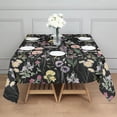 thumbnail image 3 of Pioneer Flower Floral Print Pattern Square Tablecloth,Waterproof Square Table Cover,Wipeable Spillproof Washable Table Cover for Home Kitchen Party Decor 42"X42"(107x107cm), 3 of 6