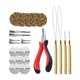 thumbnail image 4 of Kit de herramientas de extensión de cabello, suministros de salón, 500 anillos de cuentas de silicona, dispositivo de peinado portátil para peluqueros 7 colores, 4 of 8