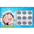 thumbnail image 4 of Sticker Round Silver Hologram Holographic Sticker Glitter Labels Diy Make Your Own Lottery Holographic Ticket Games,1 X 1 Inch Circle(500 Piec -sa, 4 of 4