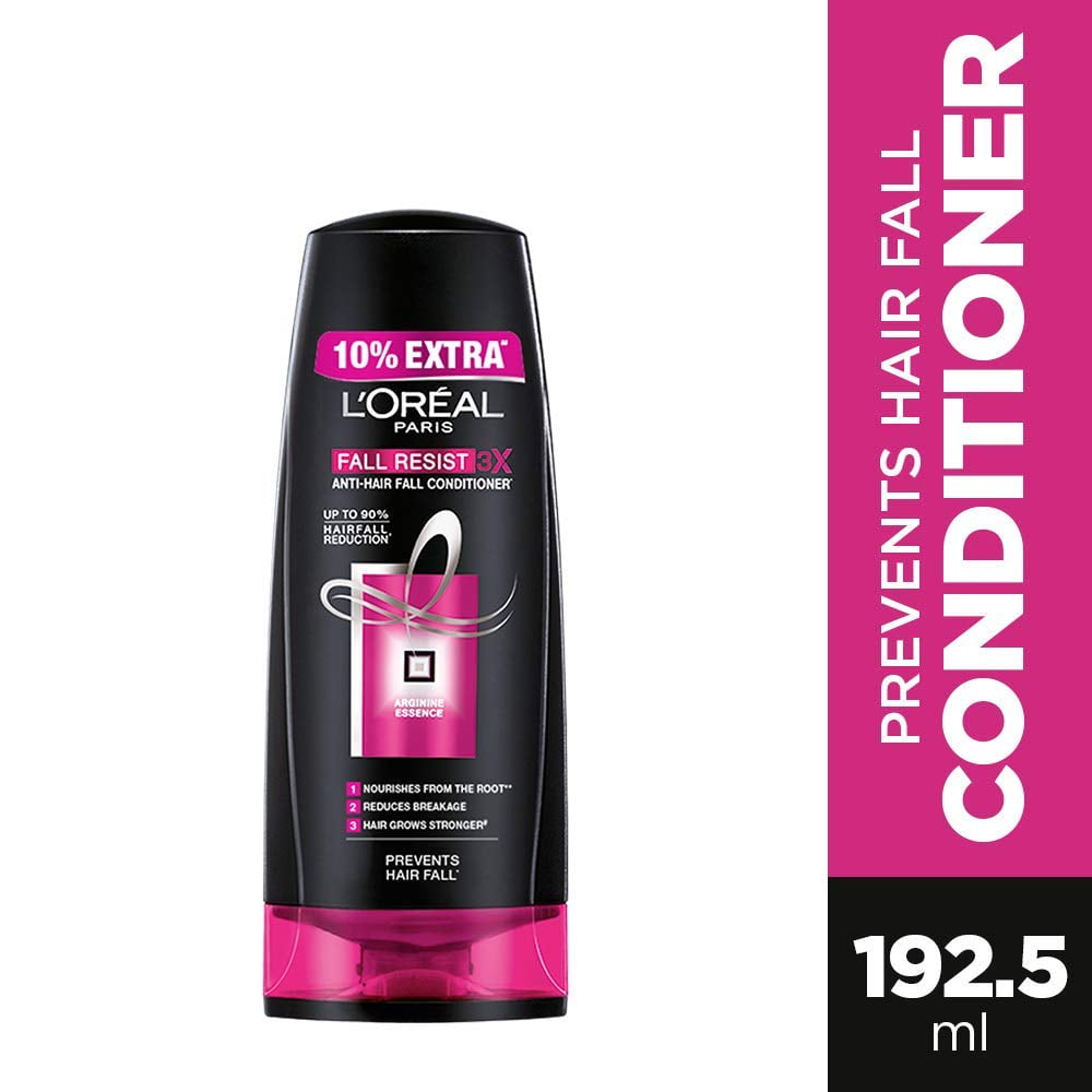 L'Oreal Paris Fall Resist 3X AntiHairfall Conditioner, 175ml (With 10