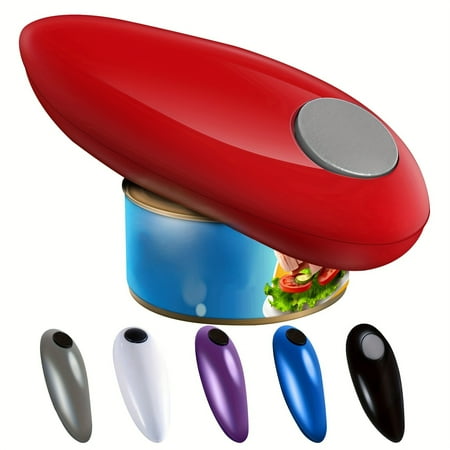 

1pc Electric Can Opener with Smooth Edge - Perfect for Arthritis and Seniors - Kitchen Gadget for Easy Opening - No Batteries Needed