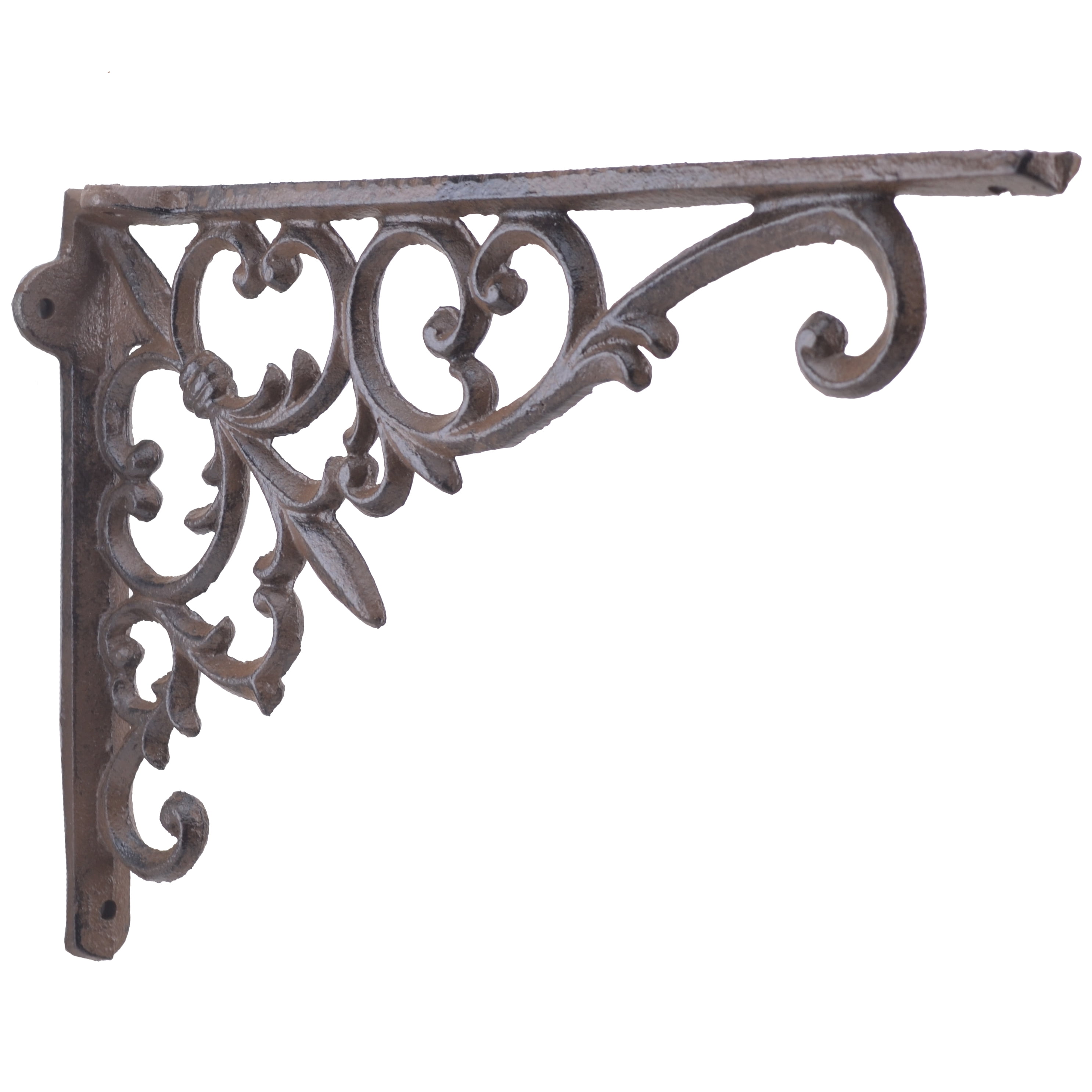 8 Antique Style Vine Shelf Brace Wall Bracket Cast Iron Metal Corbel 6 1/2" X 6 