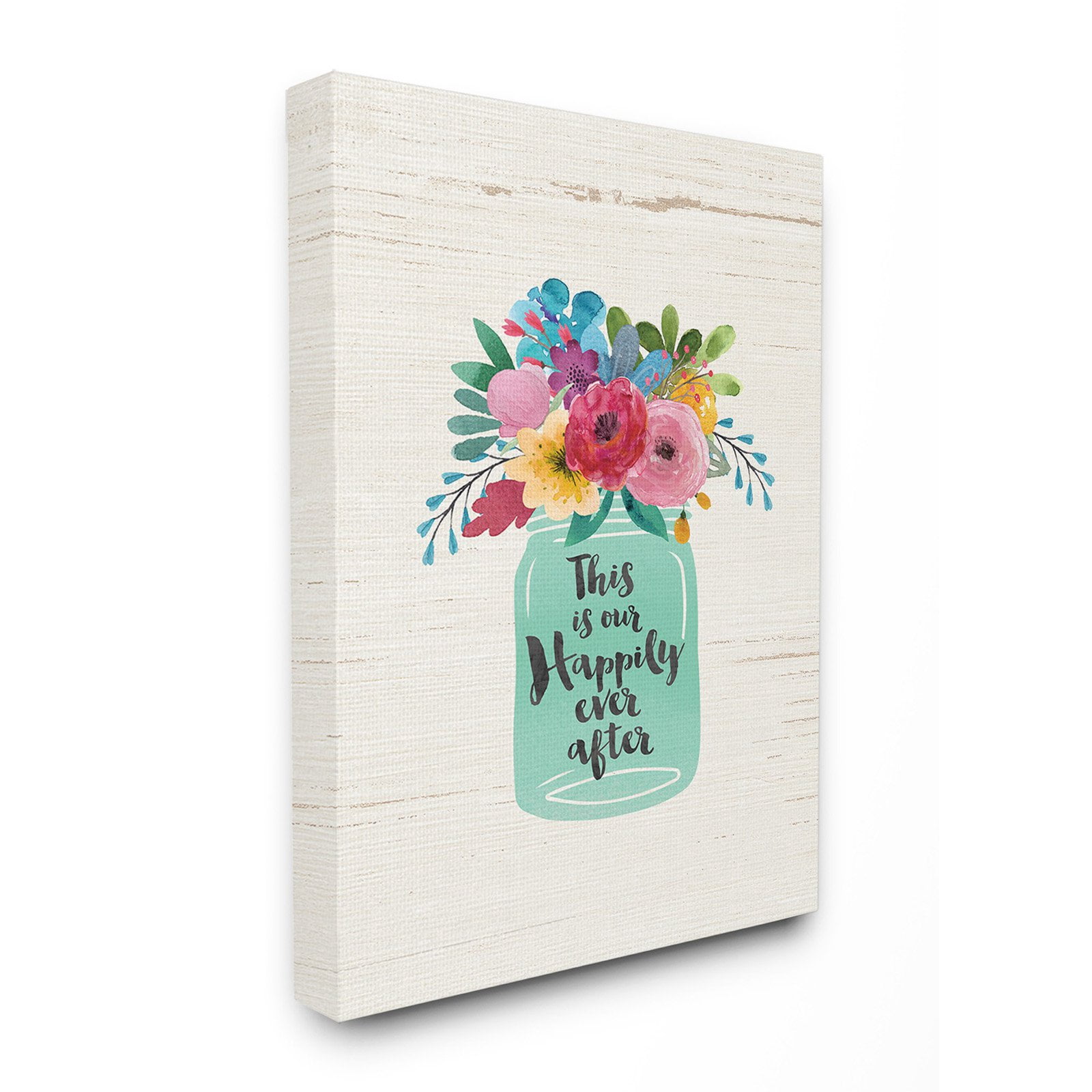 The Stupell Home Decor Collection This is Our Happily Ever After Wood Wall Art