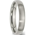 thumbnail image 4 of Titanium Brushed 4mm Half Round Band (Size 8.5) Made In China tb6-8.5, 4 of 5