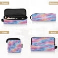 thumbnail image 5 of Hair Tool Organizer Bag with Heat Resistant Mat Removable Travel Storage Case for Hot Air Brushes Curling Irons Watercolor Powder Blue Pattern, 5 of 8