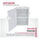 thumbnail image 4 of Botiquín primeros auxilios grande metálico blanco con cerradura 34x25x7cm pintura electrostática para pared KARLEN Gamo Black Shadow, 4 of 5