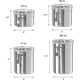 thumbnail image 4 of 4pc Stainless Steel Food Storage Container Set, 4 of 5