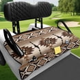 thumbnail image 4 of Uourmeti Golf Cart Seat Covers, Compatible with Sports, Suitable for Club Car with Pockets, Southwestern Geometric Pattern, 4 of 8