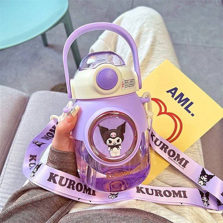 820ML Sanrio Water Bottle Kawaii Kuromi Cinnamoroll My Melody