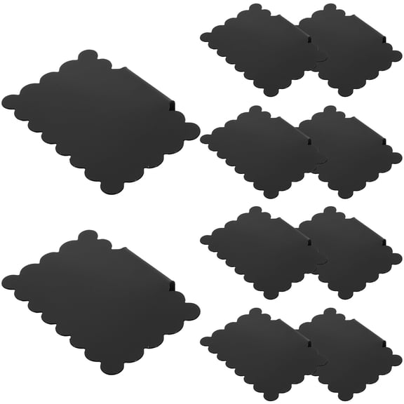 10 Pcs Erasable Label Sticker Small Blackboard Holder Clip on Labels Bins Storage for Shelves