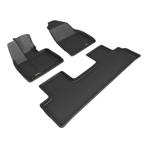 3D MAXpider Kagu Floor Mat (Black) Compatible with POLESTAR 3 2025 - Full Set