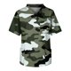 thumbnail image 1 of Men's Short Sleeve V-Neck Print Chest Floral Print Pocket Carer Top 3XL, 1 of 3