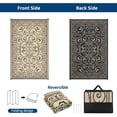 thumbnail image 4 of Garvee 9'x18' Outdoor Rug Waterproof Plastic Straw Rug, Reversible Outside Carpet UV Resistant Modern RV Mat for Backyard Garden Deck Poolside, Coffee, 4 of 6