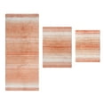 thumbnail image 2 of Home Weavers Gradation Rug Collection 100% Cotton Non-Slip Bathroom Rug Set Machine Washable Bathroom Rug-17"x24", Bath Rug- 21"x34", Runner- 21"x54", Coral Color 3 Piece Bath Rug set, 2 of 5