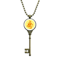 thumbnail image 1 of Culture Amah Pattern Key Necklace Pendant Tray Embellished Chain, 1 of 3