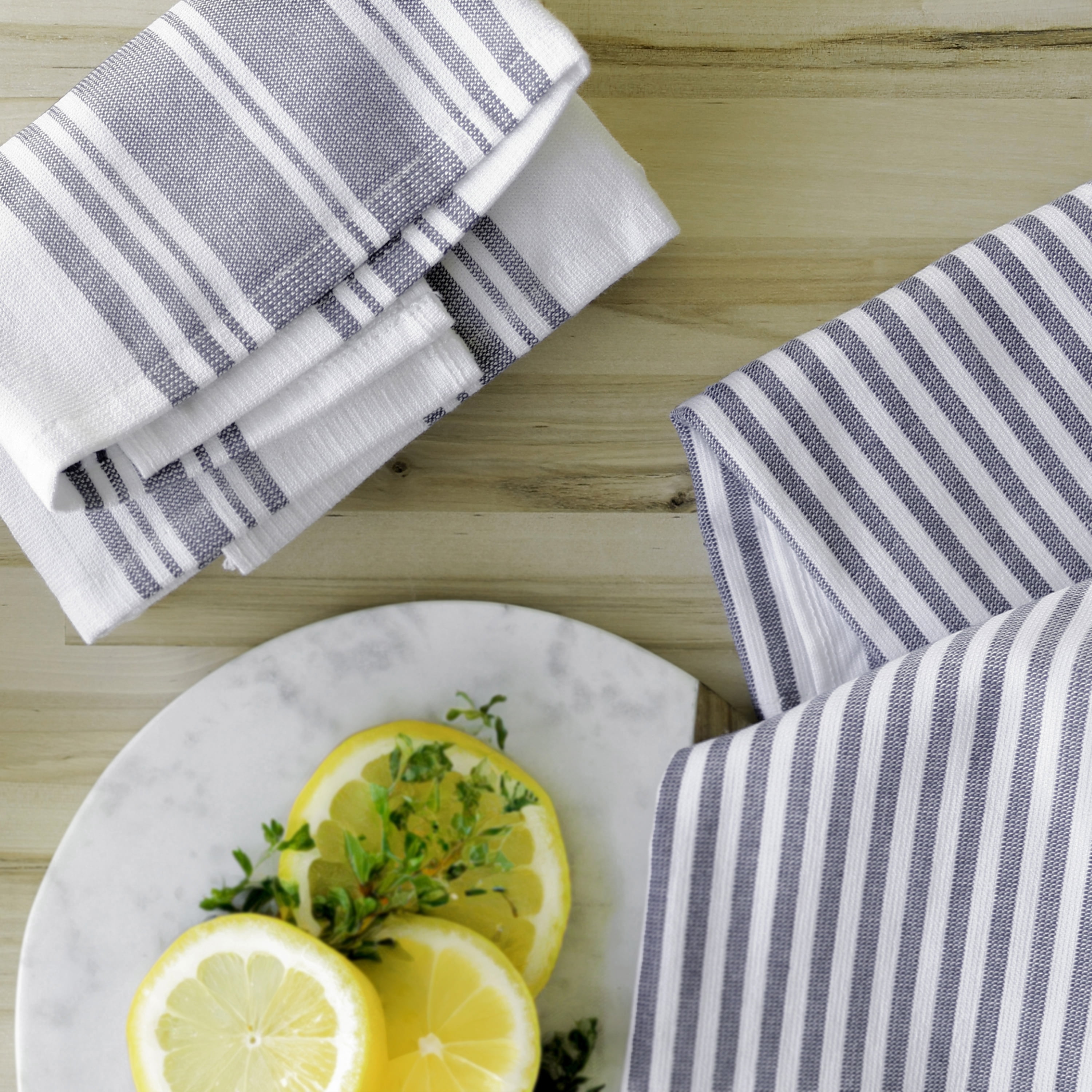 Better Homes & Gardens 2 Piece Culinary Kitchen Towel, Washed Indigo