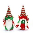 thumbnail image 4 of Elf Doll under $5! Cagogo Christmas Stripe Bells Hat Elf Doll, Faceless Elf Figurine, Holiday Tabletop Decor, Whimsical Christmas Ornament, Festive Shelf Sitter, Cute Elf Statue, 4 of 9