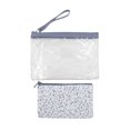 thumbnail image 2 of Bolsa George para Mujer Accesoria Mini Transparente con Cierre, Estampado Manchas Azul, 2 of 4