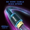 thumbnail image 6 of 4k HDMI Cable Male to Female, 1ft, HDMI Extension Cable, High Speed HDMI Cable, Braided 2.0 Cable 2 Pack, UL-Listed, 6 of 7