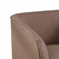 thumbnail image 3 of Tim 30 Inch Fabric Upholstered Accent Chair, 360 Swivel Seat, Brown- Saltoro Sherpi, 3 of 6